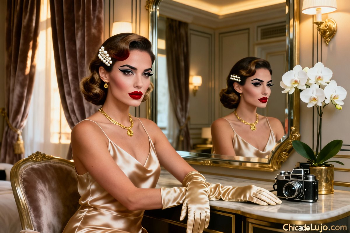 Maquillaje inspirado en el cine clásico de Hollywood
